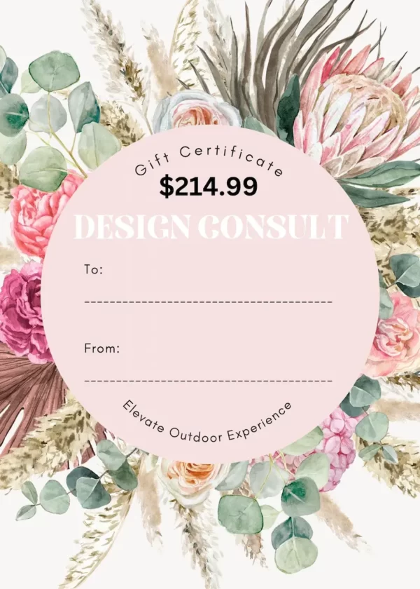 Gift certificate Design Consult